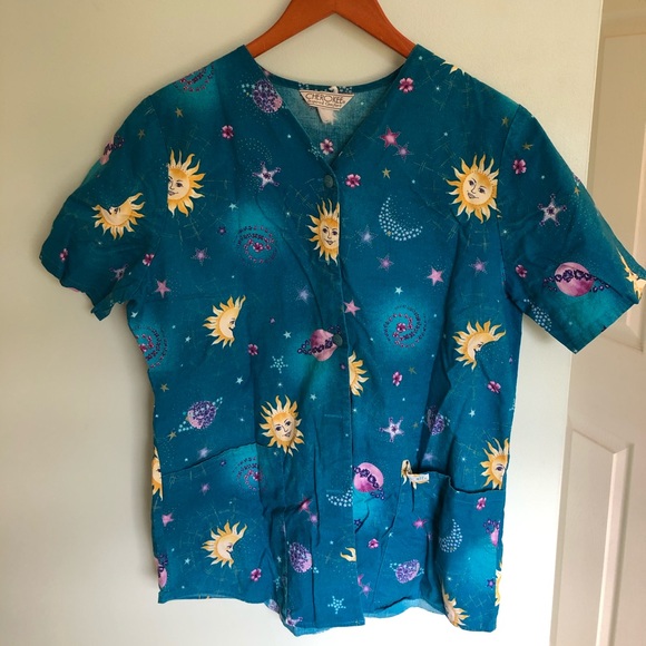 Cherokee short sleeve scrub top - Picture 1 of 4